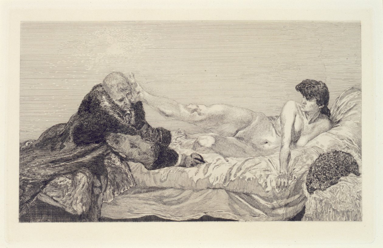 The Proposition, plate 6 from the series “A Life: Opus VIII” by Max Klinger
