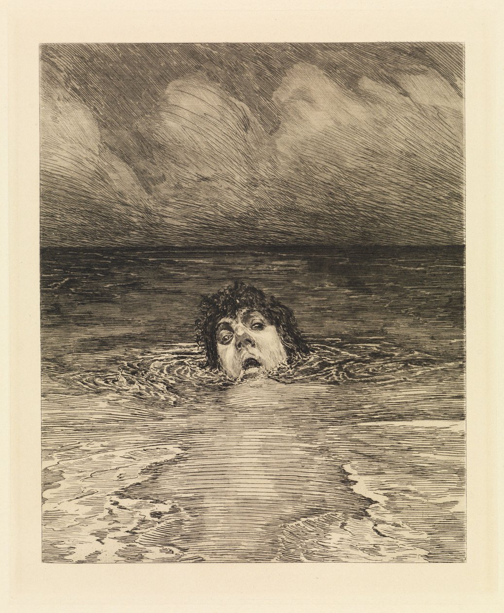 Downfall (A Life, Opus VIII, Plate 12) by Max Klinger