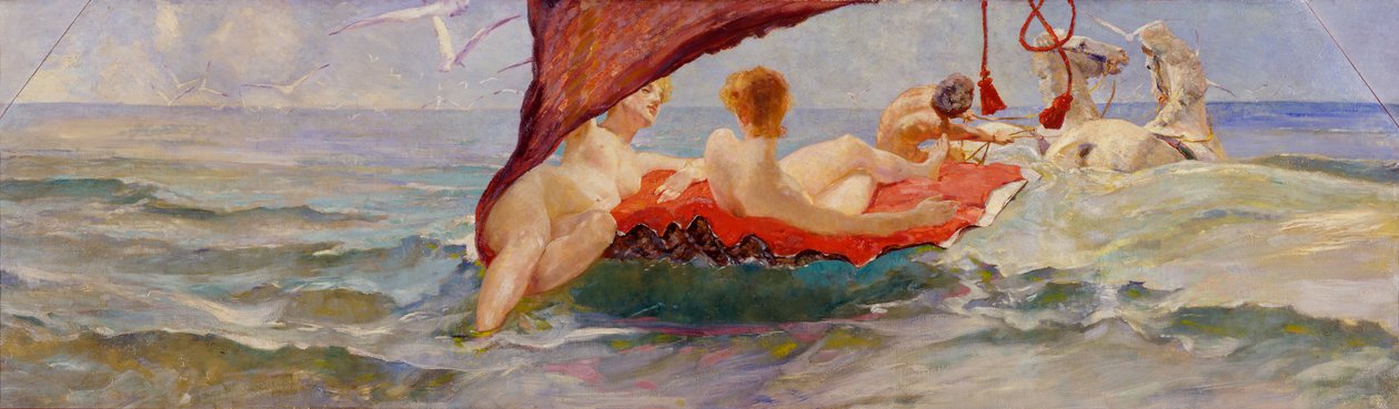 Venus in the Shell Chariot. Part of the Wall Decoration of the Villa Albers in Berlin-Steglitz by Max Klinger