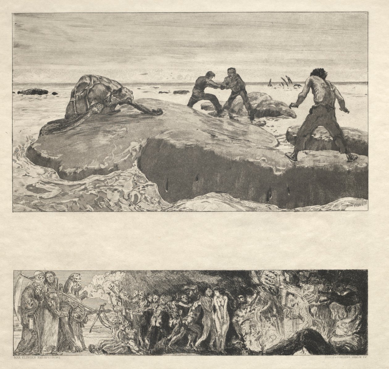 Vom Tode I, Opus II, 1889 No. 2 by Max Klinger