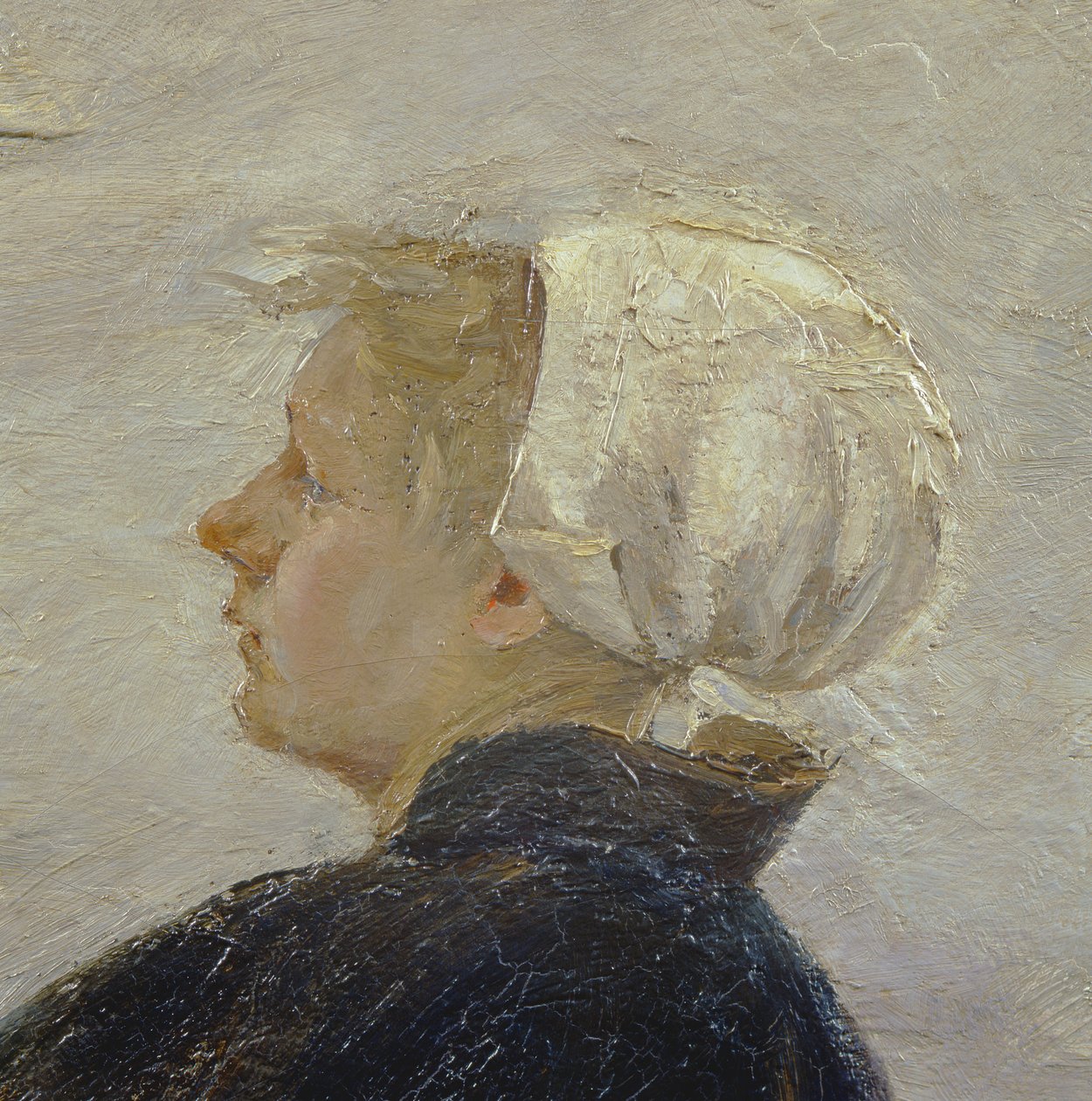 Repairing the Nets (detail) by Max Liebermann