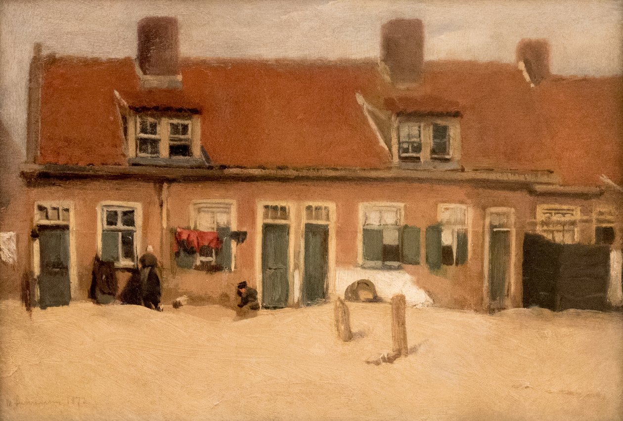 Old Houses in Scheveningen, 1897 by Max Liebermann