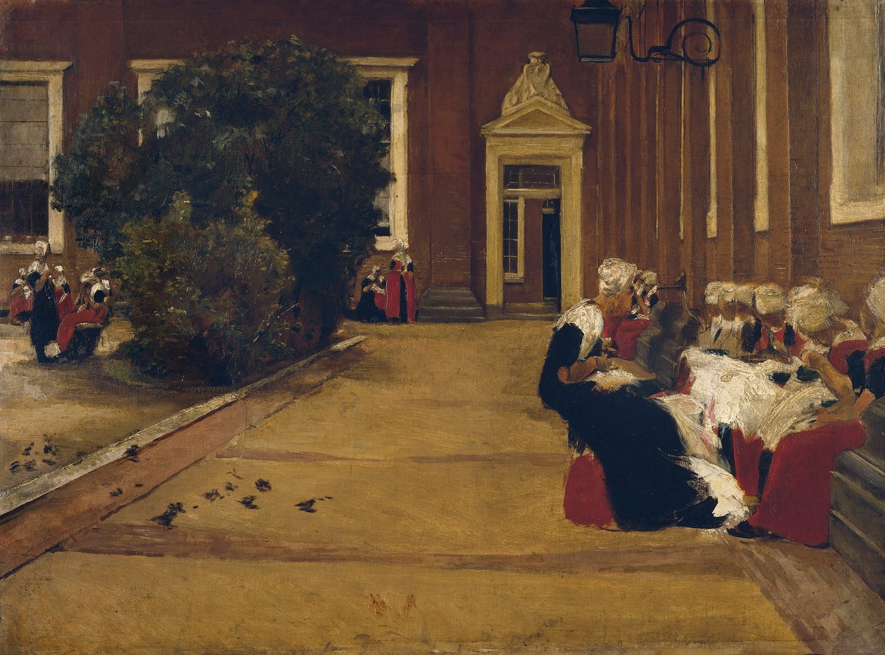 Amsterdam Orphan Girl (Study) by Max Liebermann