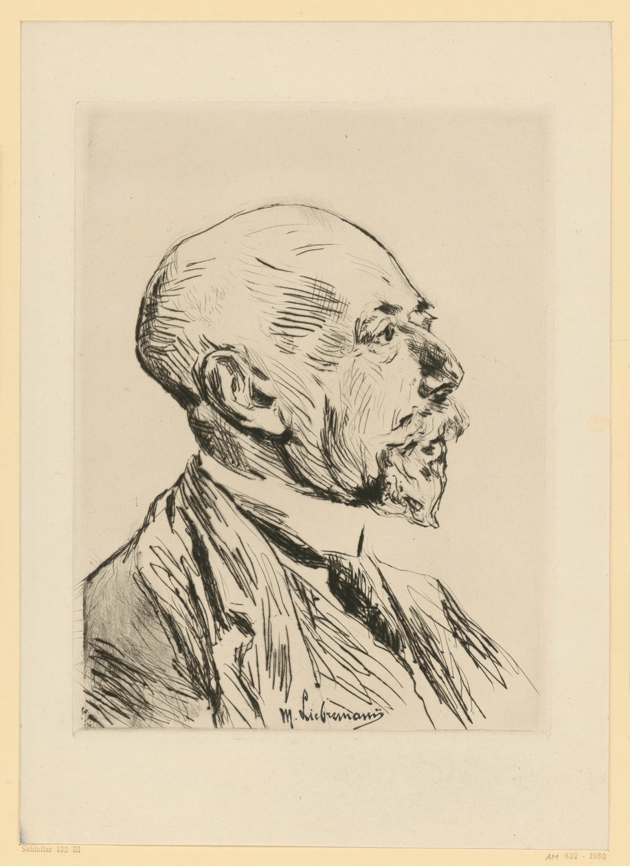 Portrait of Professor Adolph Goldschmidt by Max Liebermann