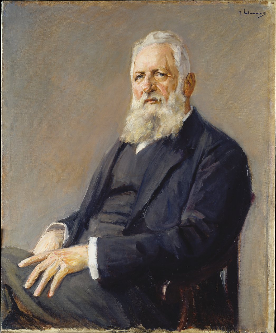 Portrait of Franz Adickes, Mayor of Frankfurt by Max Liebermann