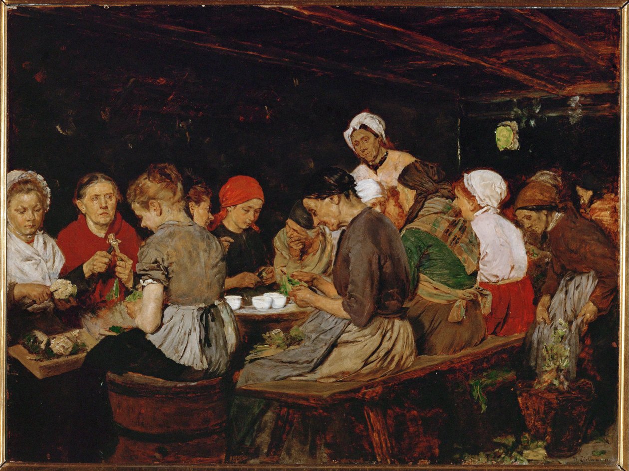 Women in a Canning Factory by Max Liebermann