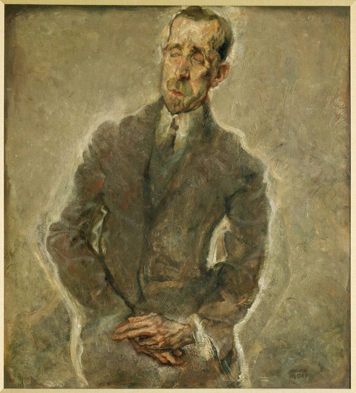 Writer Heinrich Mann, Brother of Thomas by Max Oppenheimer