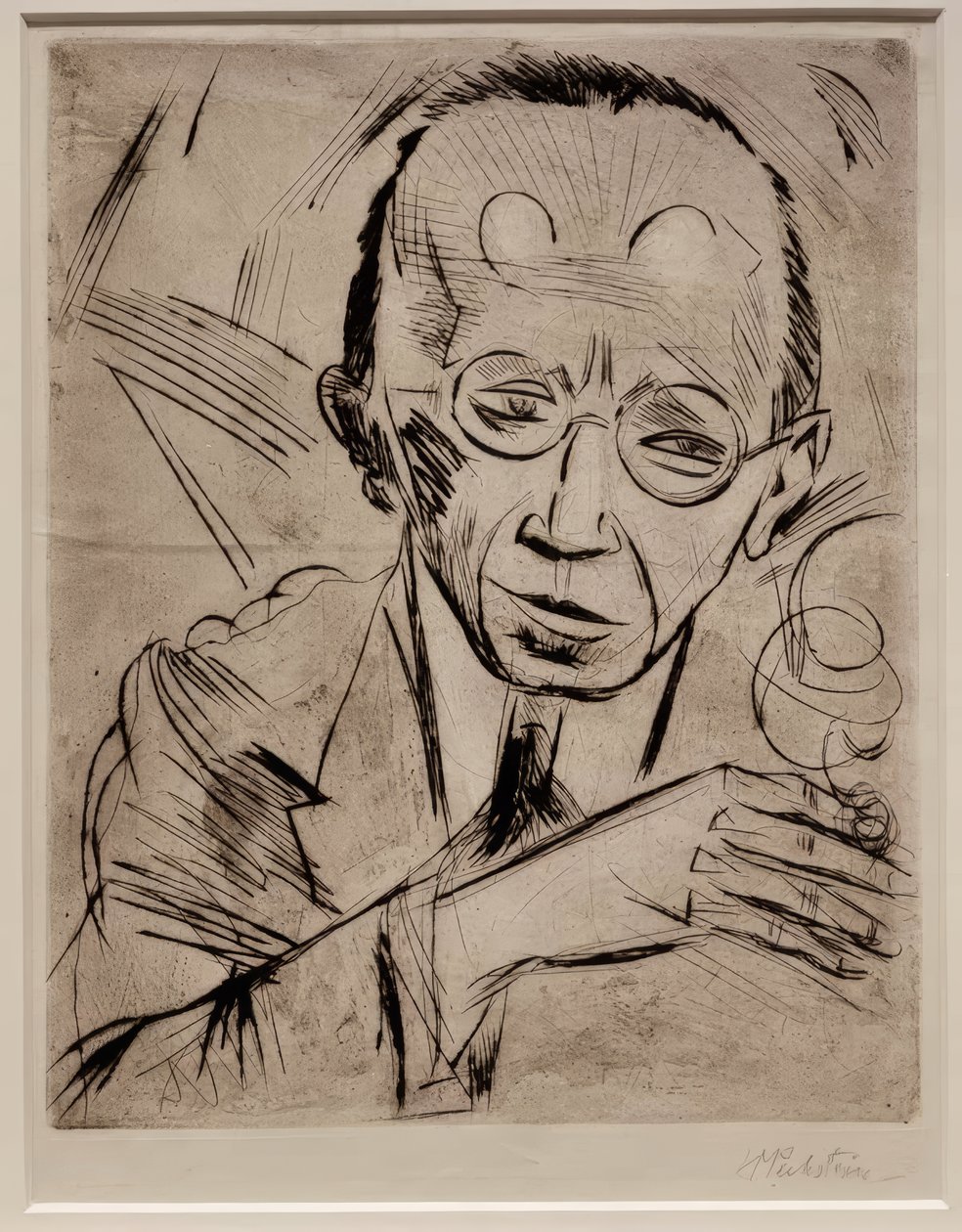 The Critic (Dr. Paul Fechter) by Max Pechstein