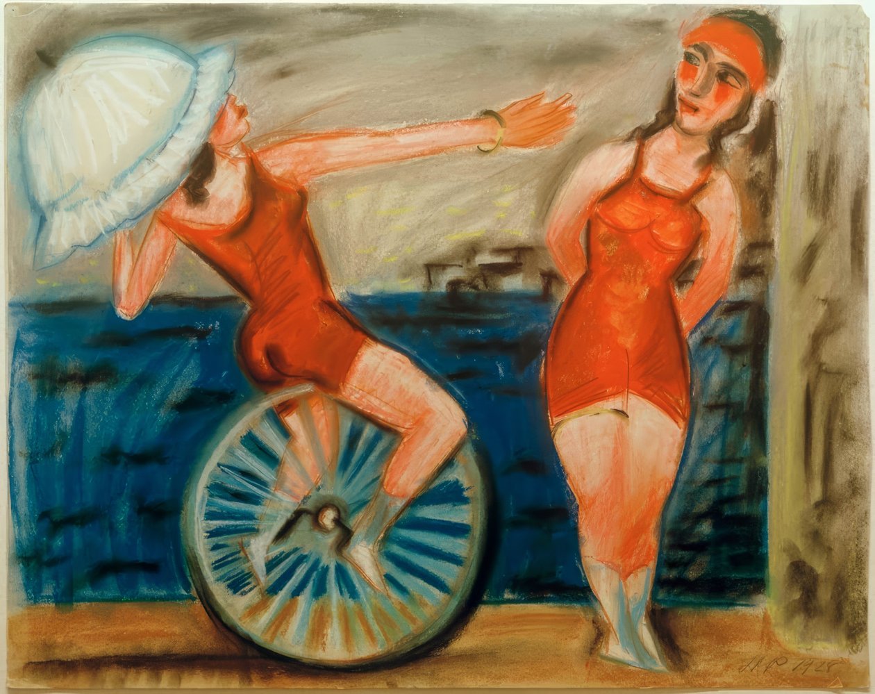 Unicyclists by Max Pechstein