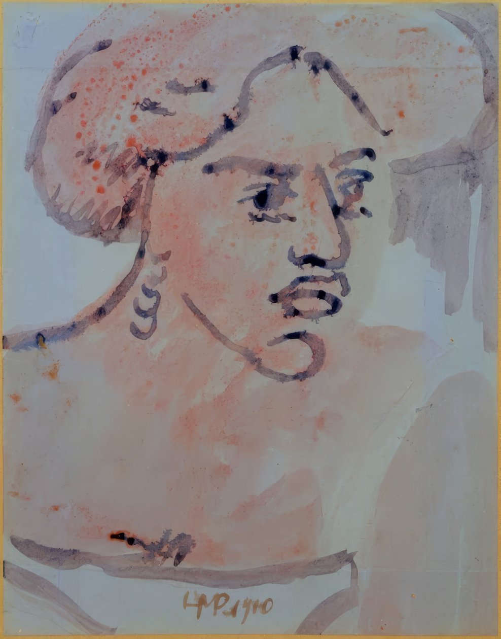 Portrait of a Woman by Max Pechstein