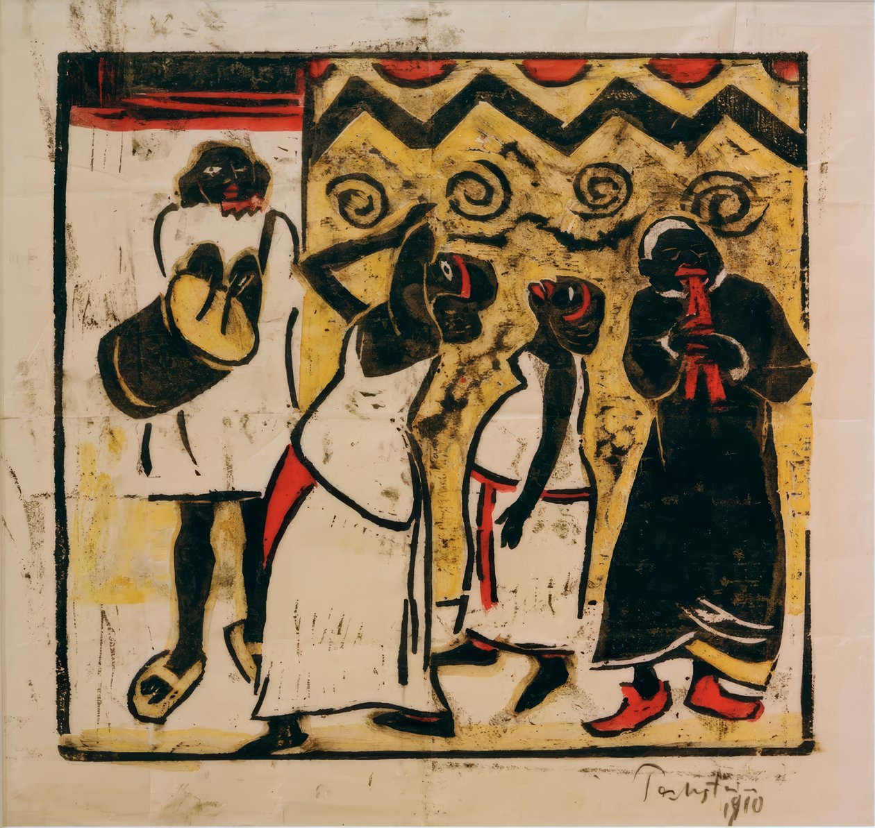 Negro Dance Group, Somali Dance by Max Pechstein