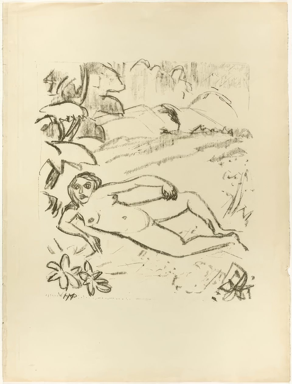 Nude on the Dunes, from The Samland Ode by Max Pechstein