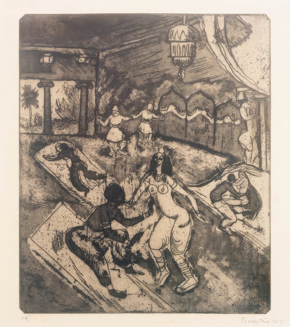 Russian Ballet I by Max Pechstein