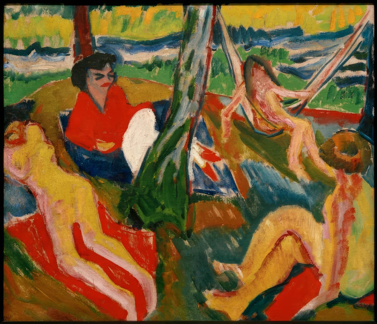 Scene in the Forest by Max Pechstein