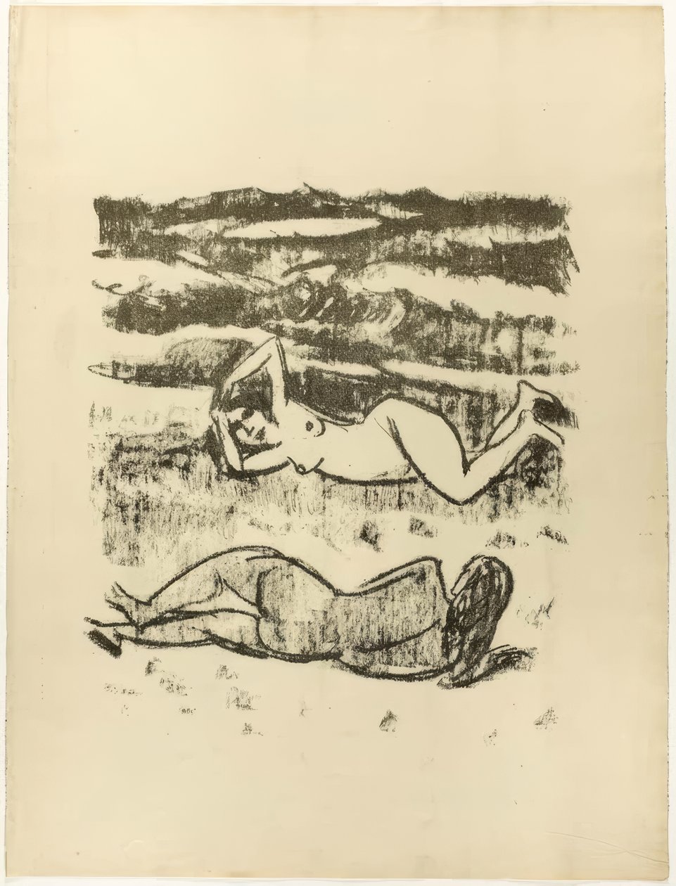 Two Reclining Women, from The Samland Ode by Max Pechstein