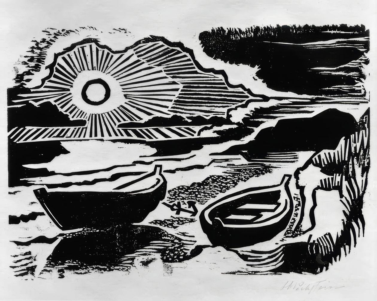 Setting Sun by Max Pechstein