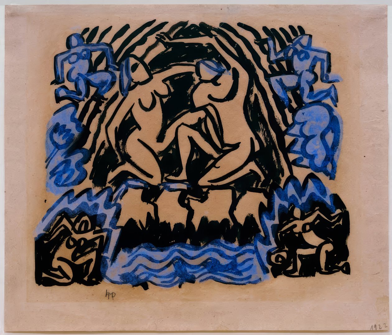 Female Nudes in Nature by Max Pechstein
