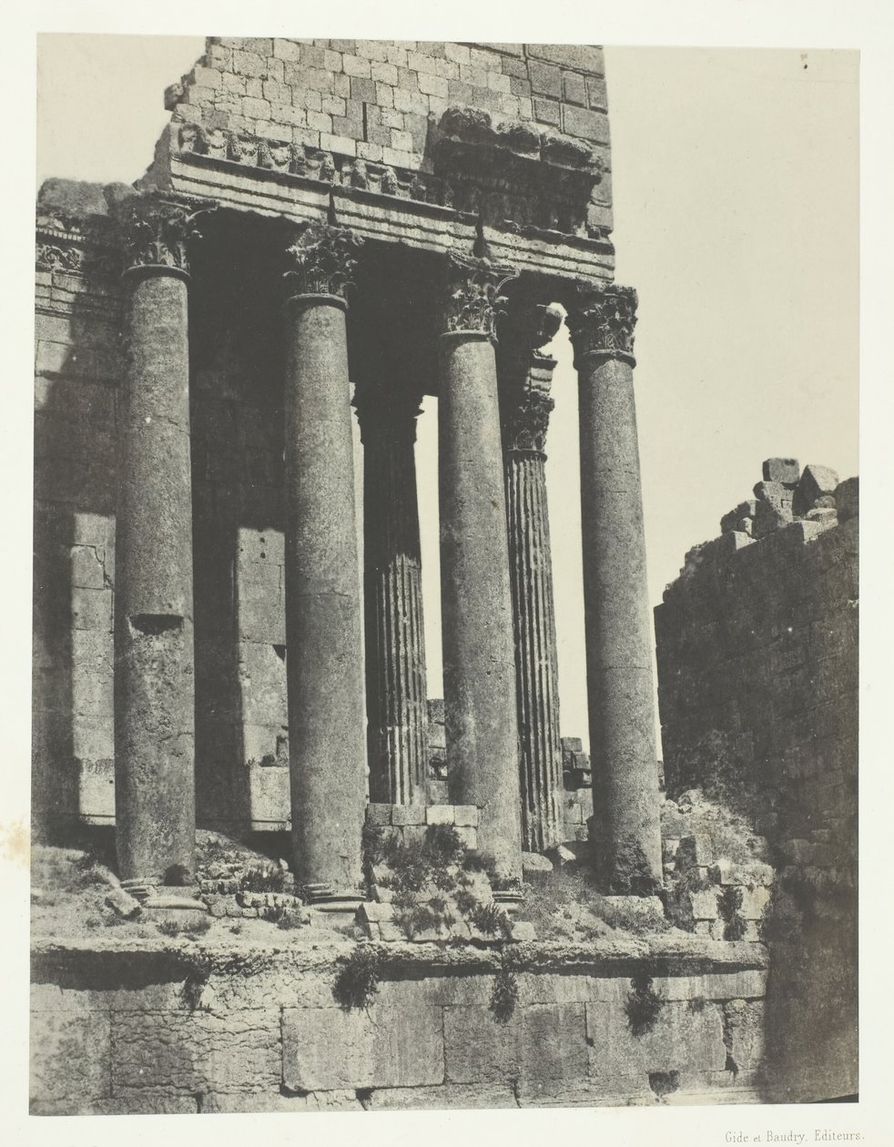 Baalbeck Heliopolis, Temple of Jupiter, View from the Southeast Angle, Syria by Maxime Du Camp