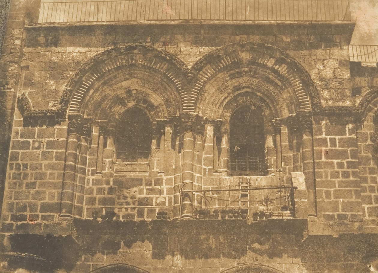 Facade of the Church of the Holy Sepulchre, Jerusalem (upper part) by Maxime Du Camp