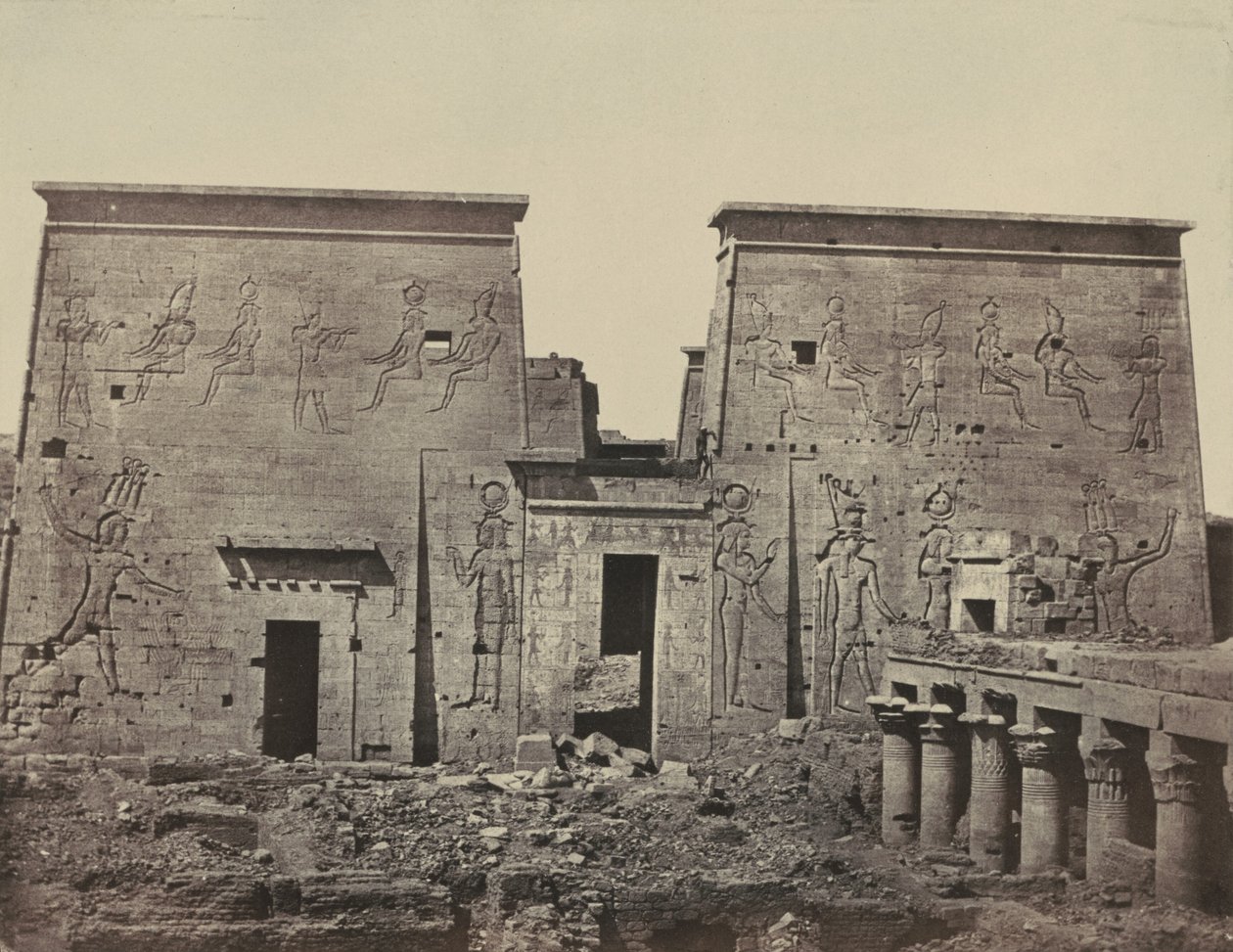 Grand Temple of Isis, at Philae by Maxime Du Camp