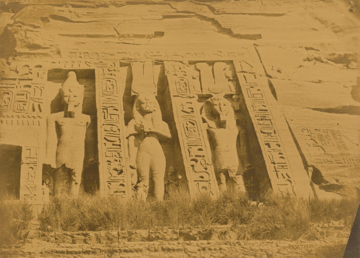 Ibsamboul; Northern Part of the Temple of Hathor by Maxime Du Camp