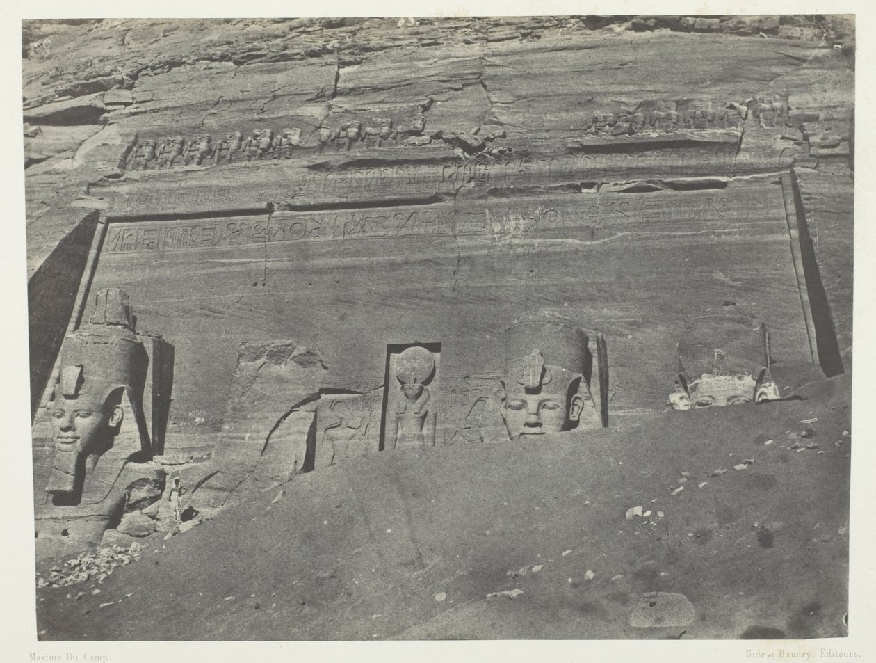 Ibsamboul, General View of the Great Temple of Phrè; Nubia, plate 102 from the album 