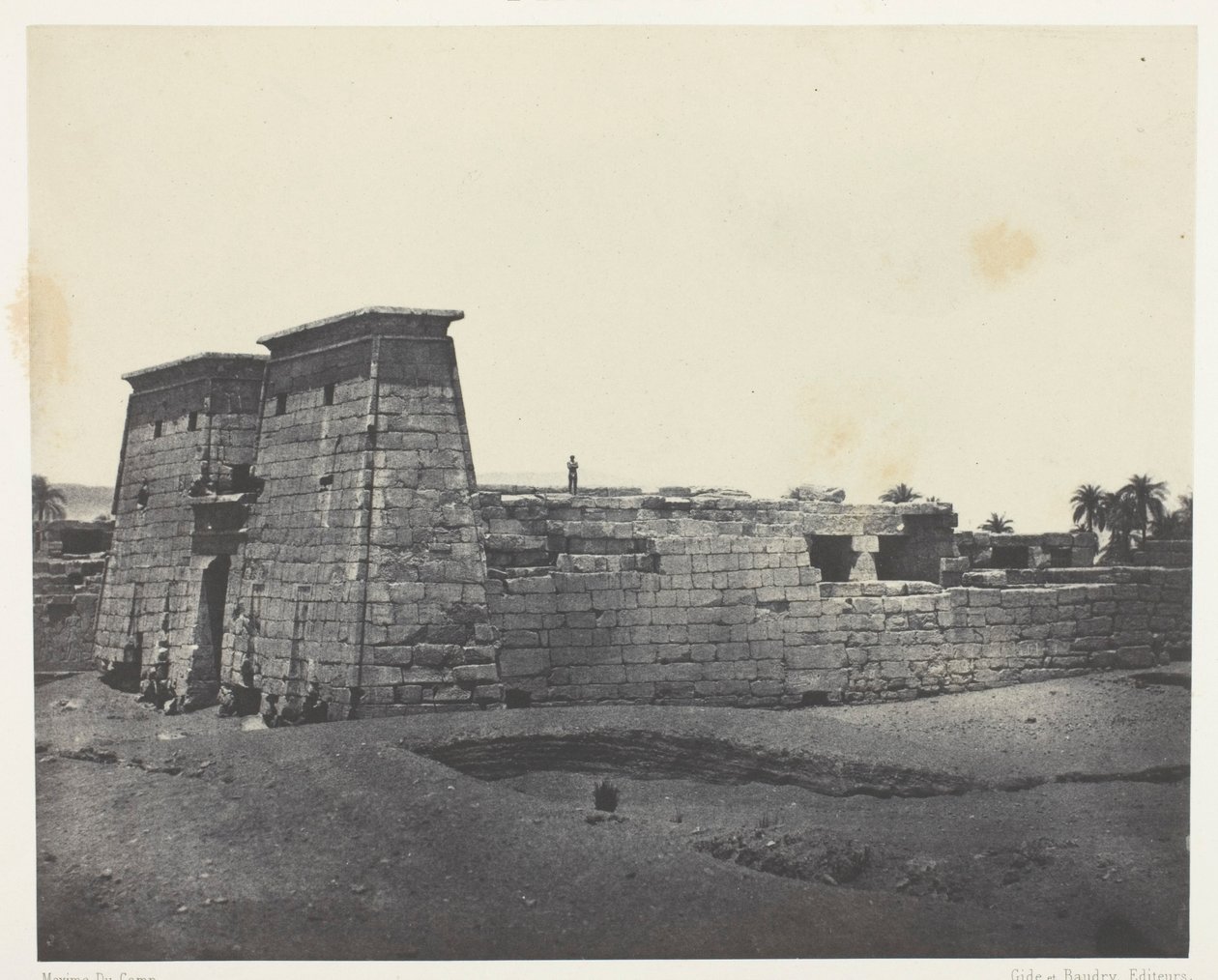 Karnak, Temple of Khons; Thebes by Maxime Du Camp