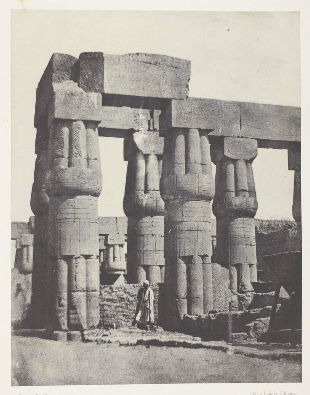 Luxor, Group of Columns in the Palace; Thebes by Maxime Du Camp