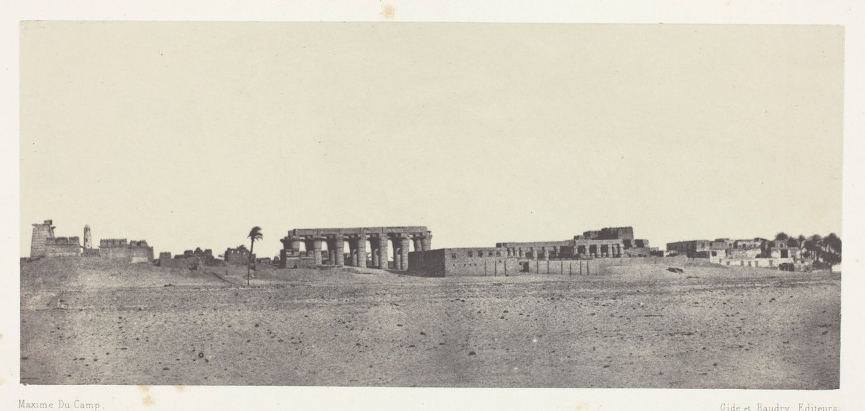 Luxor, General View of the Ruins; Thebes by Maxime Du Camp