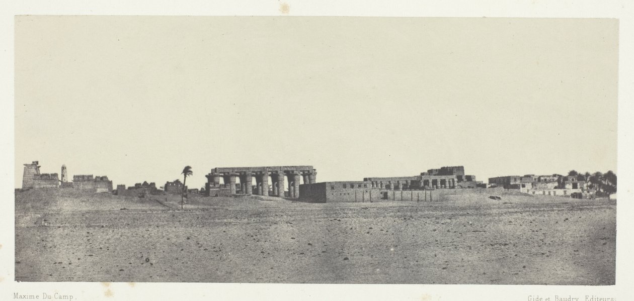 Luxor, General View of the Ruins; Thebes by Maxime Du Camp