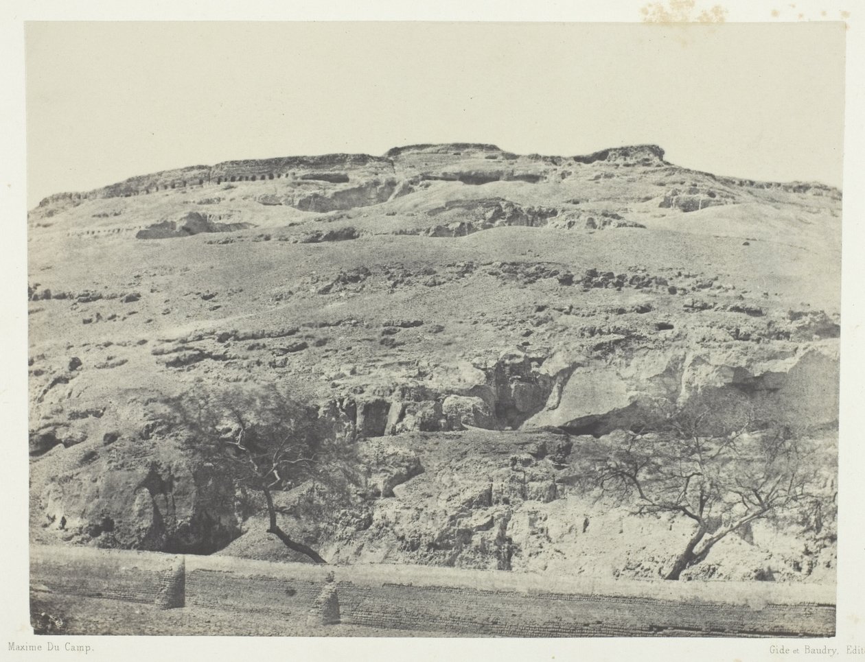Necropolis of Ancient Lycopolis, Upper Egypt, plate 12 from the album "Egypt, Nubia, Palestine and Syria" (1852) by Maxime Du Camp