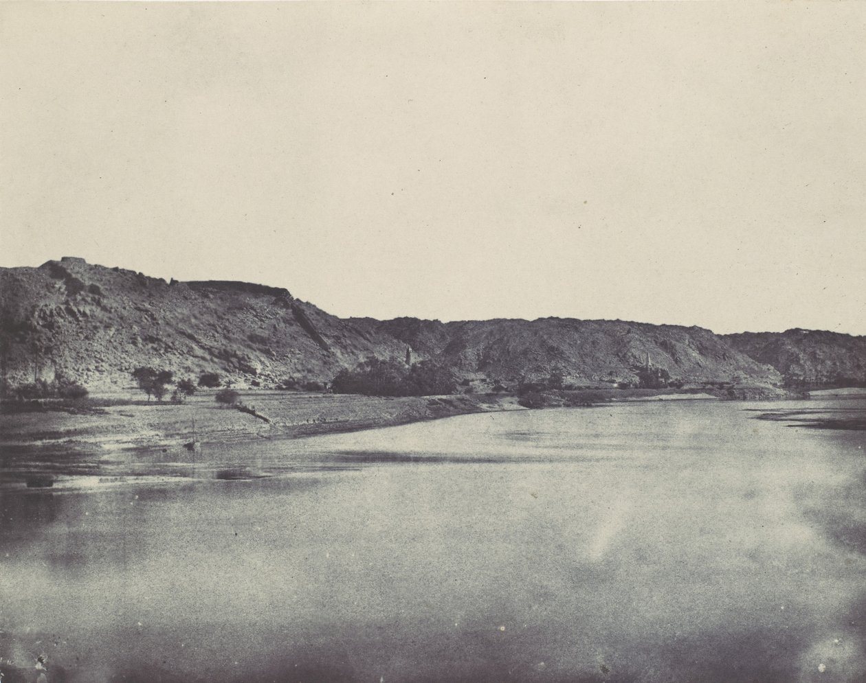 Nubia. Eastern Bank of the Nile Village of Bab. View taken south of Philae, 1850 by Maxime Du Camp