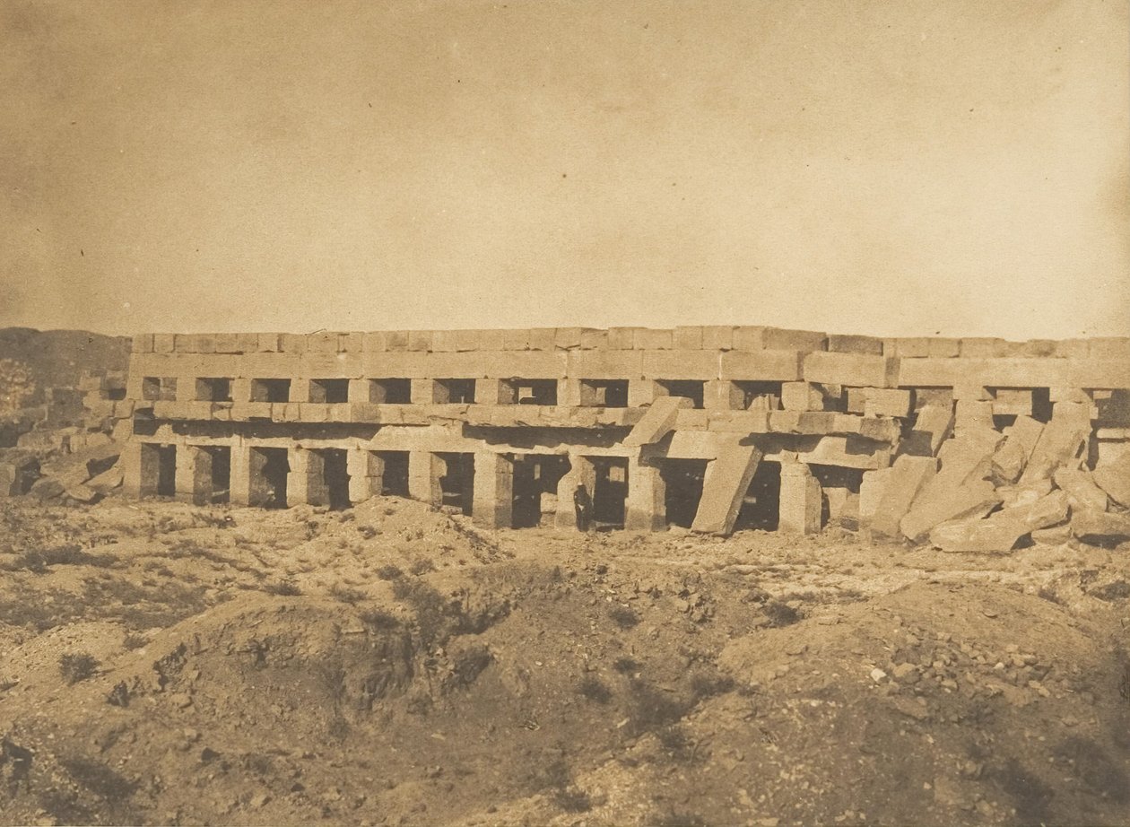 Promenade of Thutmose III - Last Galleries of the Palace of Karnak Thebes, 1849-50 by Maxime Du Camp