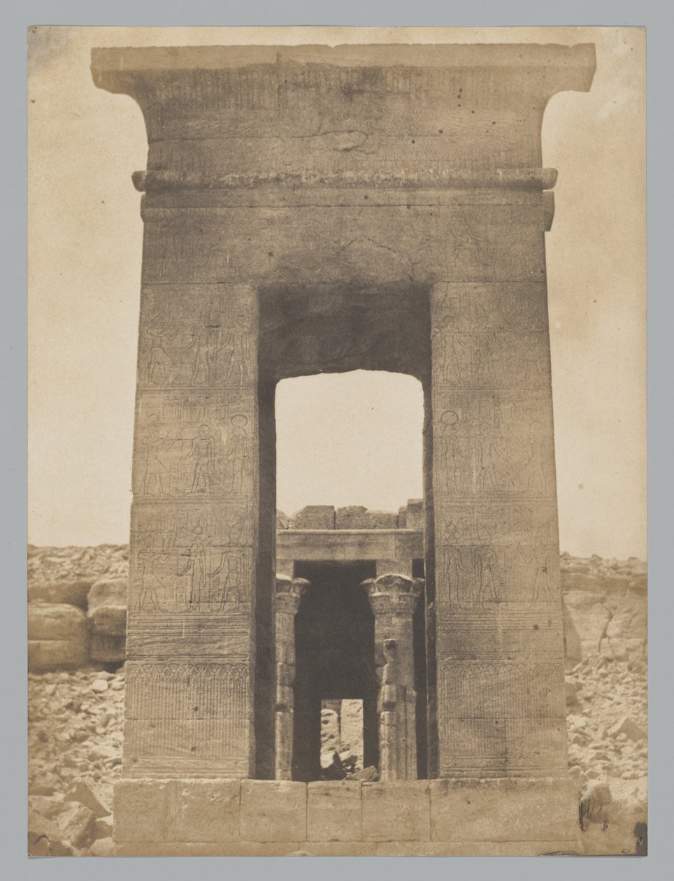 Propylon of the Temple of Dandour (Tropic of Cancer) by Maxime Du Camp