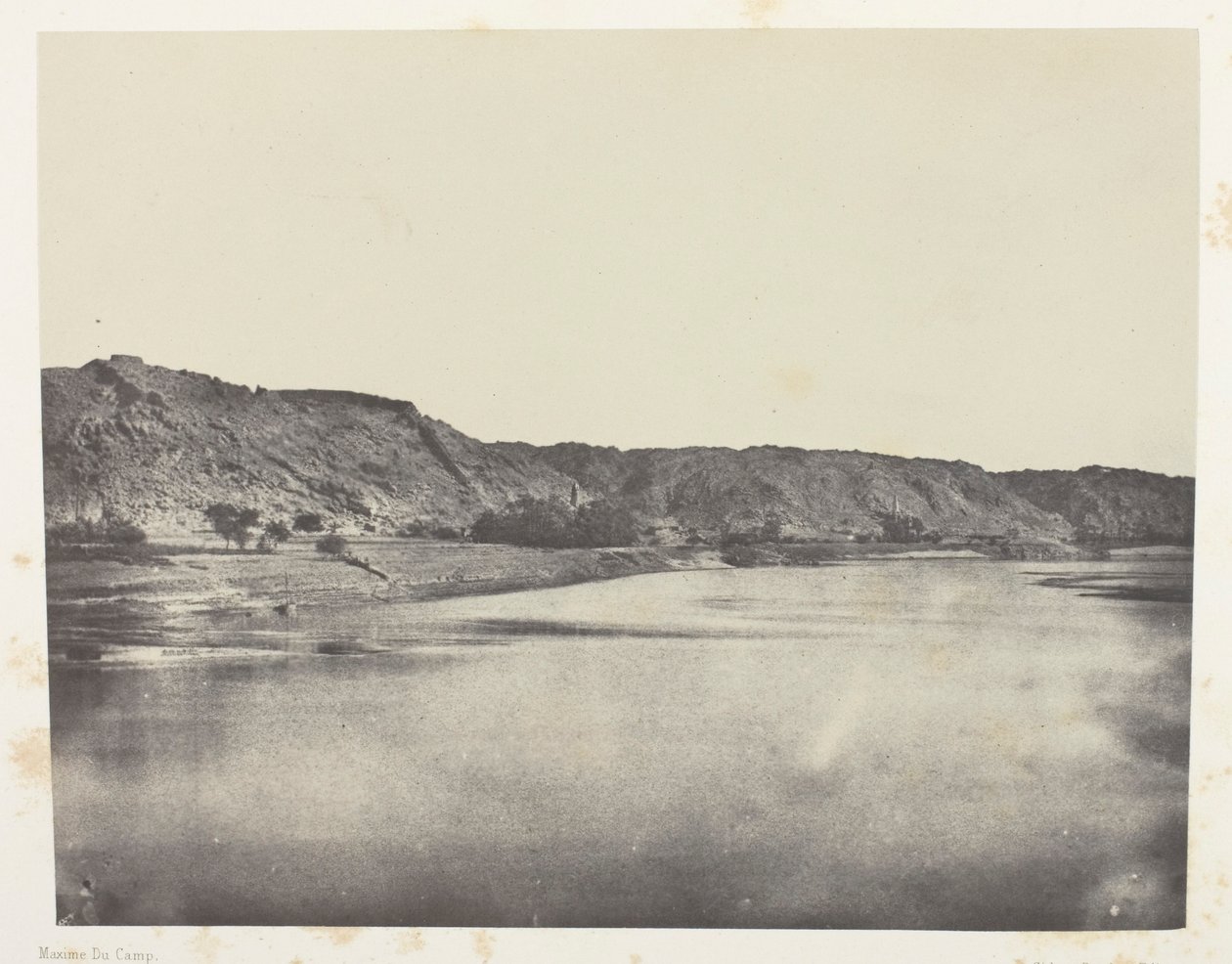 Eastern Bank of the Nile (Village of Bab), View Taken to the South of Philae; Nubia by Maxime Du Camp