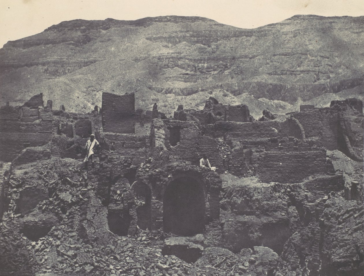 Thebes. Médinet-Habou. Ruins of the City of Papa by Maxime Du Camp