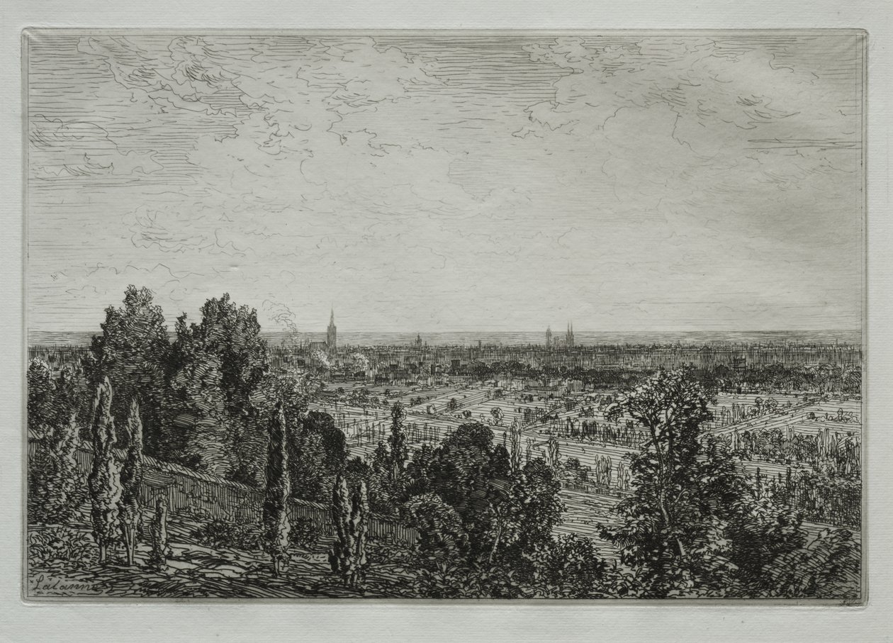 Bordeaux, View from the Coast of Cénon by Maxime Lalanne