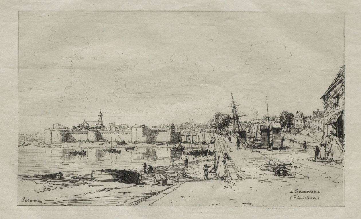 At Concarneau (Finistère) by Maxime Lalanne