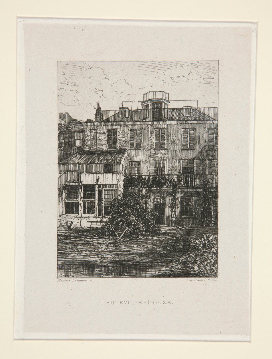 Hauteville-House, plate 2 from the suite Chez Victor Hugo by Maxime Lalanne