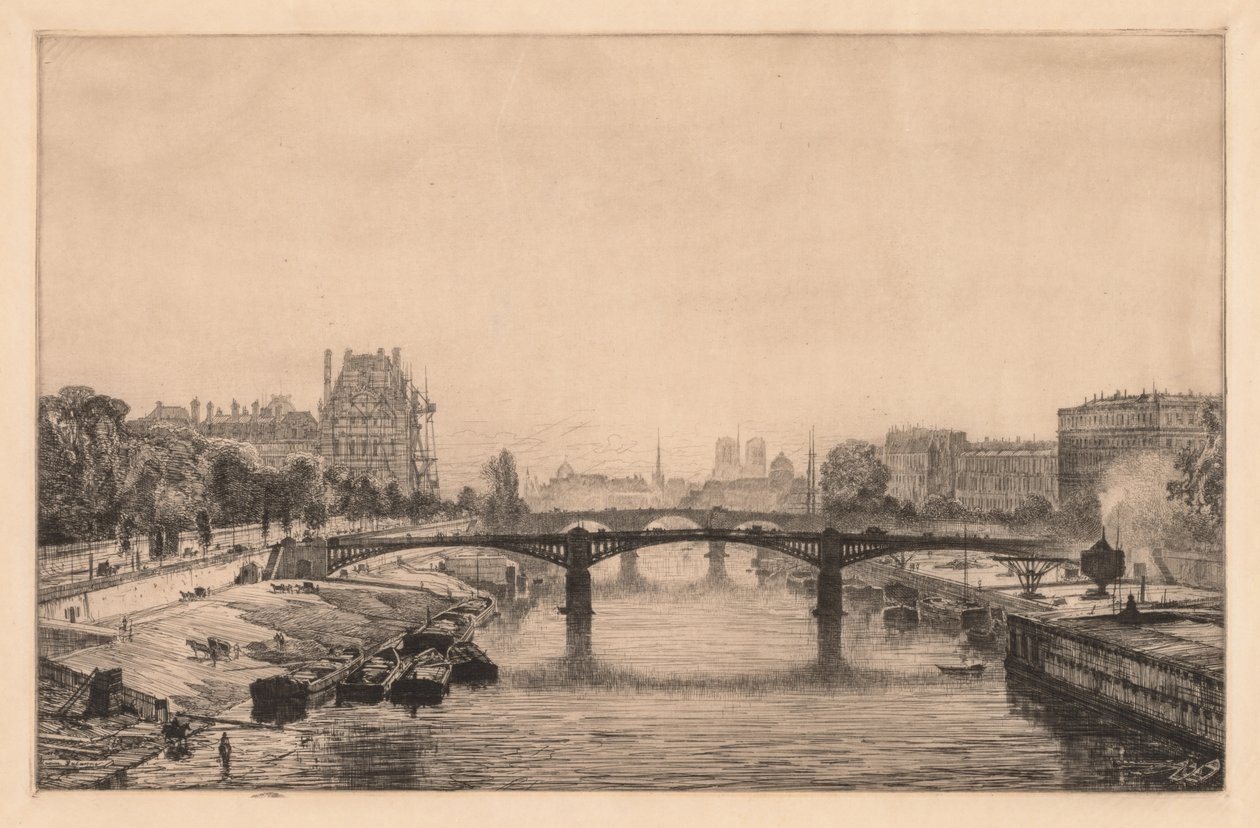 Paris, View from the Concorde Bridge by Maxime Lalanne