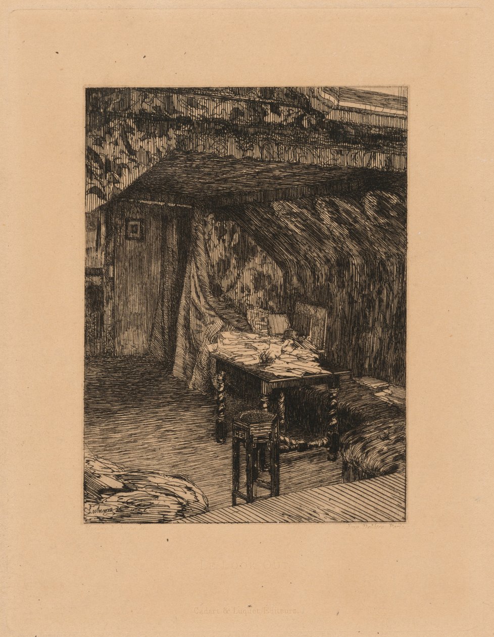 The Look-Out (The Office of Victor Hugo) by Maxime Lalanne