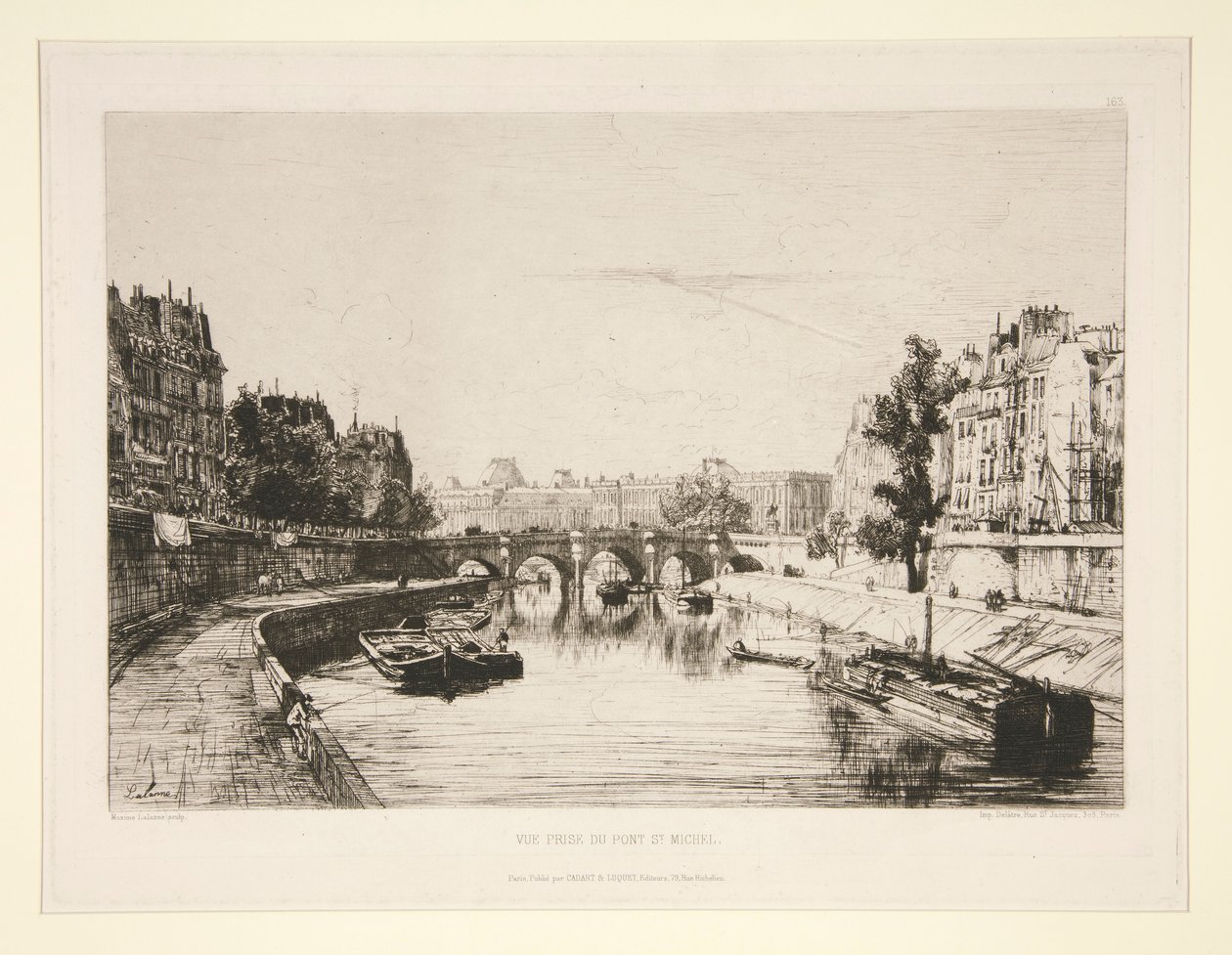 View Taken from Pont Saint-Michel by Maxime Lalanne