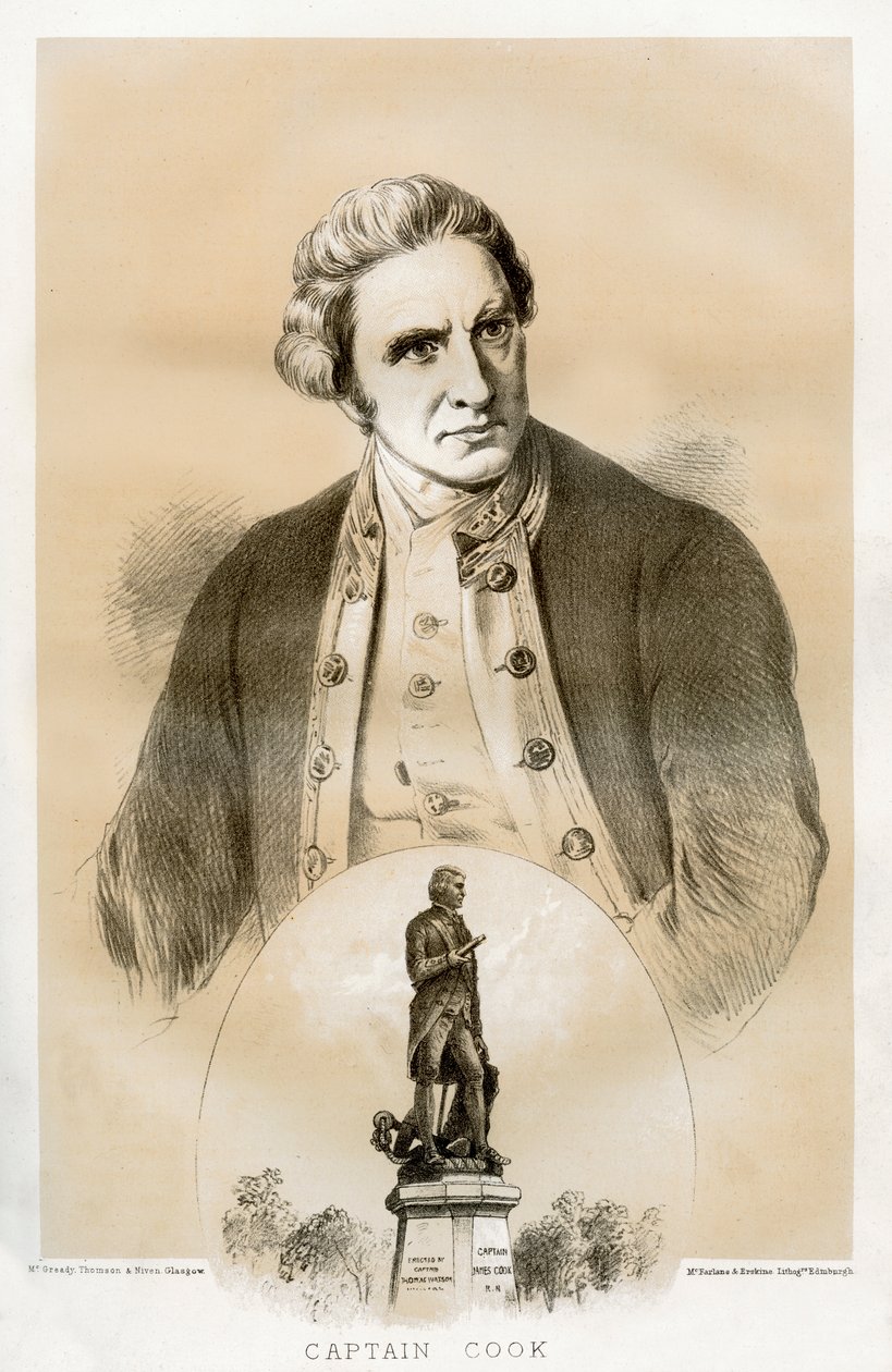 Captain James Cook, 18th century British naval officer and explorer by McFarlane and Erskine