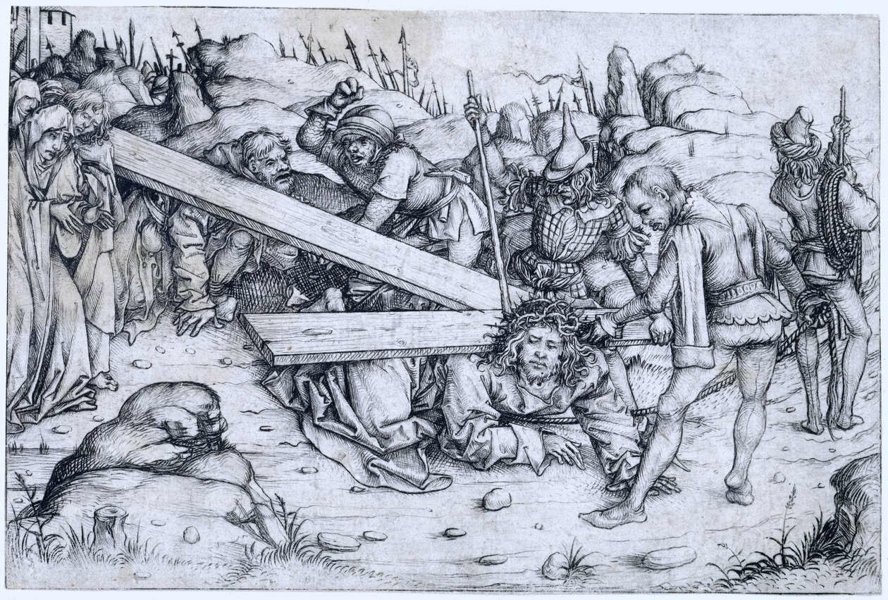 The Carrying of the Cross by Meester van het Amsterdamse Kabinet