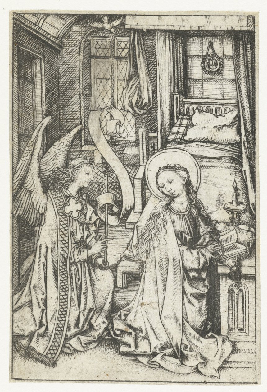 The Annunciation by Meester van het Amsterdamse Kabinet