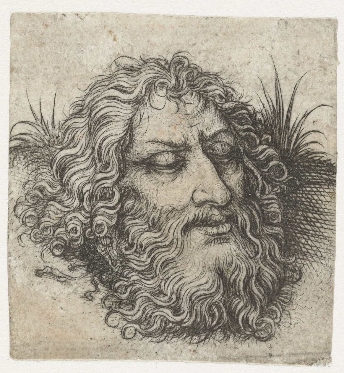 The Head of John the Baptist or Goliath by Meester van het Amsterdamse Kabinet