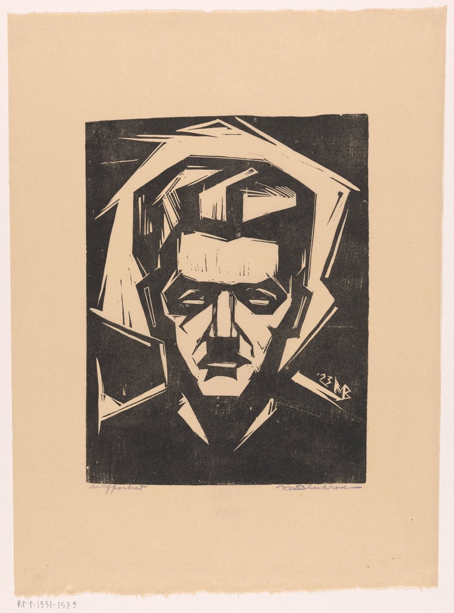 Self-Portrait of Meijer Bleekrode by Meijer Bleekrode (signed by artist)