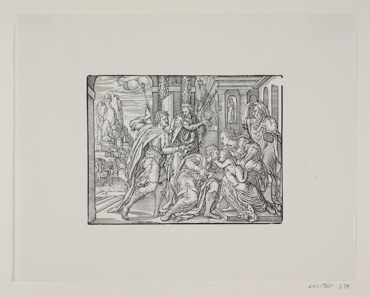 The Adoration of the Magi by Melchior Lorck