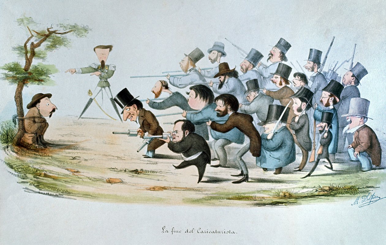 The End of a Caricaturist, 1860 by Melchiorre Delfico