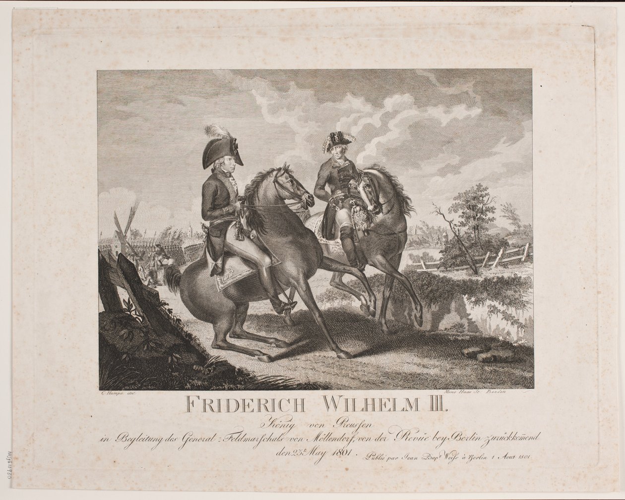 Frederick William II of Prussia and Field Marshal Möllendorf by Meno Haas